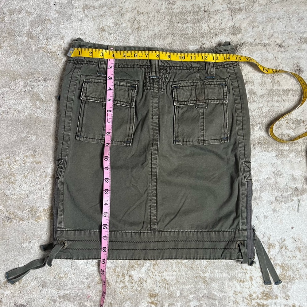 🫒 Y2K| 90s-20s American Eagle Outfitters‎ Utility Cargo Skirt 🫒 - Picture 4 of 8
